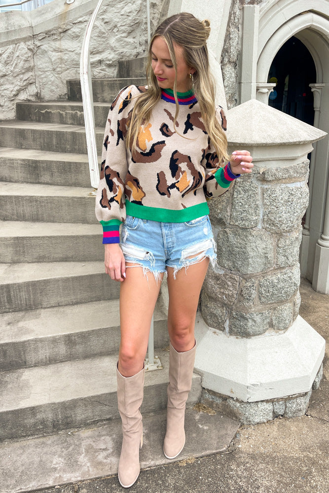 Leopard sweater boutique online