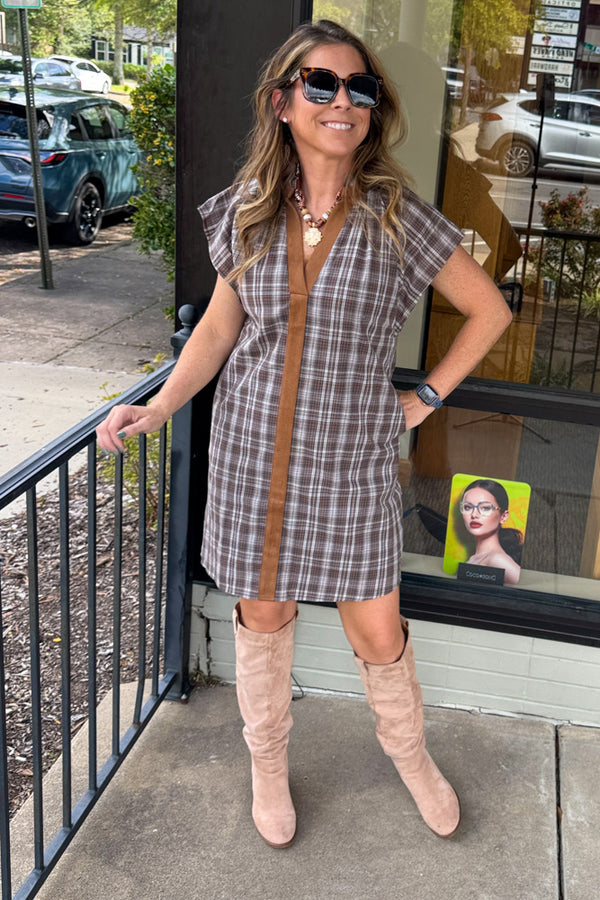 THML Plaid Dress