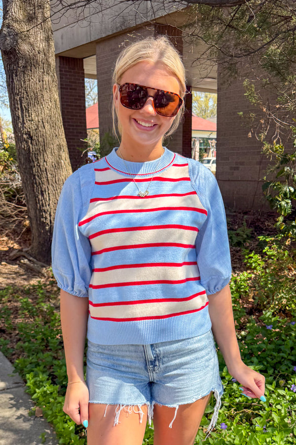 THML Red White And Blue Sweater