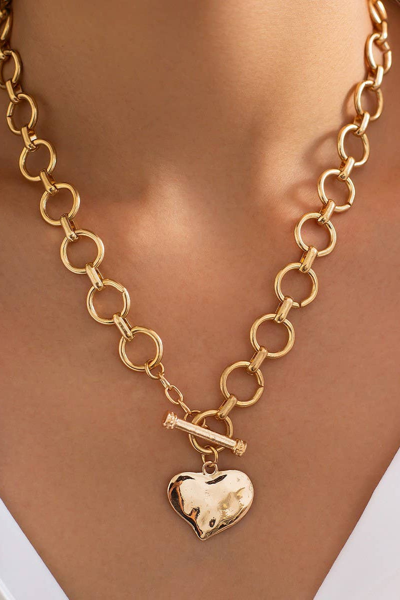 Toggle Heart Necklace