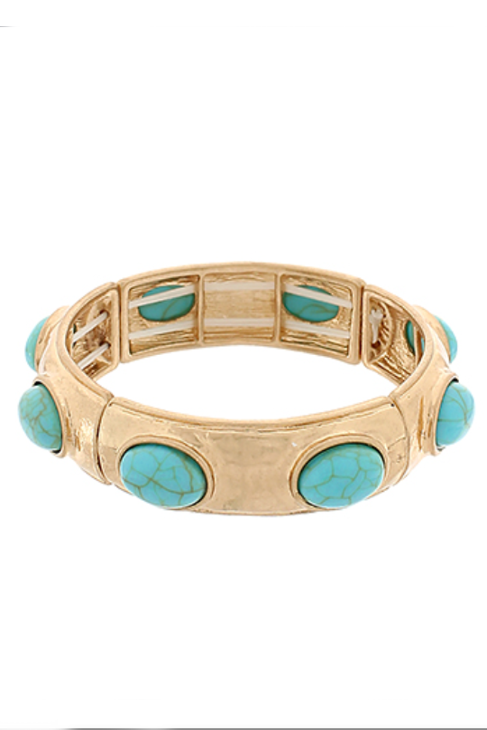 Turquoise Stone Bangle Bracelet