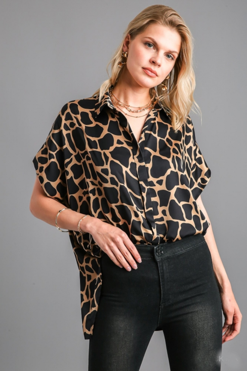 Look Again Top-Black Mix