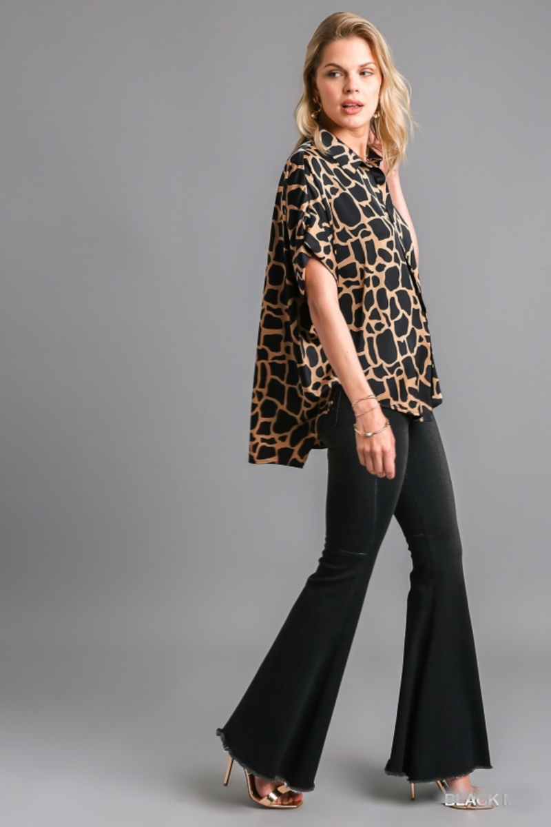 Look Again Top-Black Mix