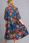Caught A Glimpse Dress-Black Mix