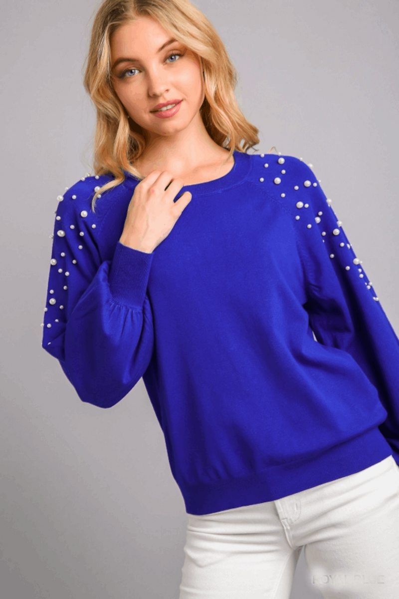 Picture Me Perfect Top-Royal Blue