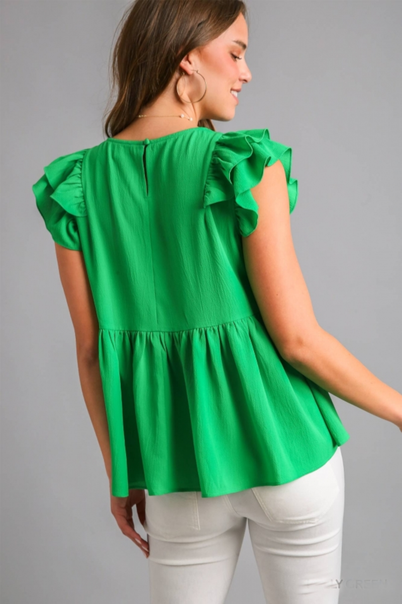 SALE-Totally Convinced Top-Kelly Green