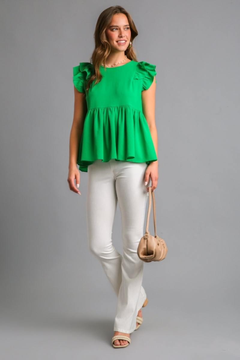 SALE-Totally Convinced Top-Kelly Green