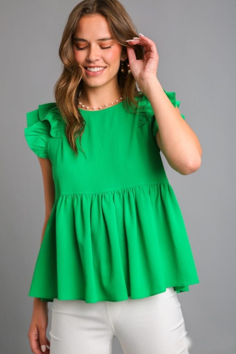 SALE-Totally Convinced Top-Kelly Green