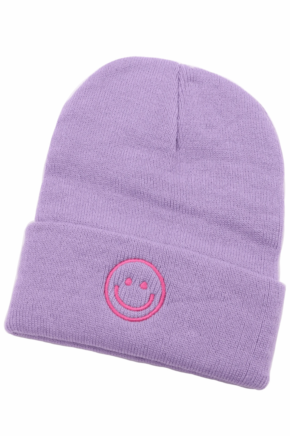 SALE-Smiley Beanie-Lilac