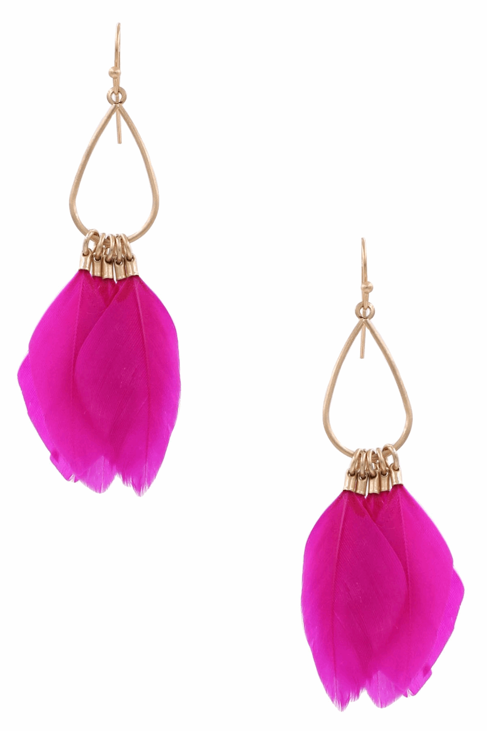 Fuchsia tassel deals earrings