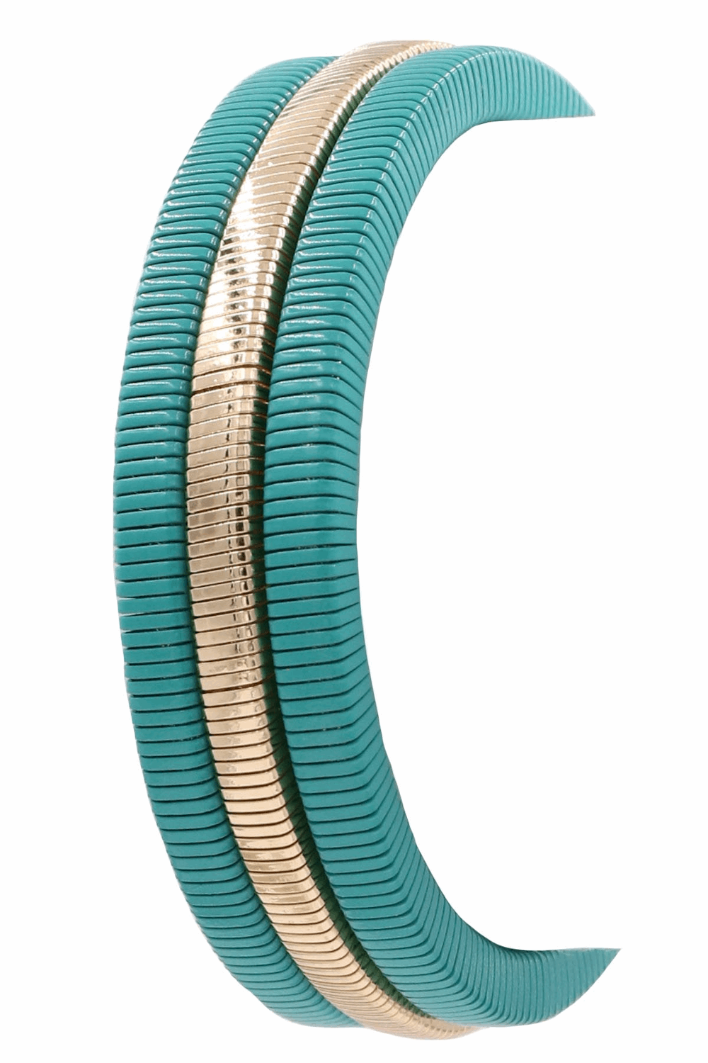 Metal Coil Stretch Bracelet Set