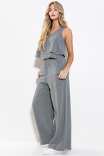 The Time Is Now Pants Set-Olive