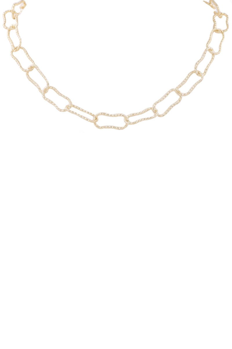 Metal Chain Link Necklace
