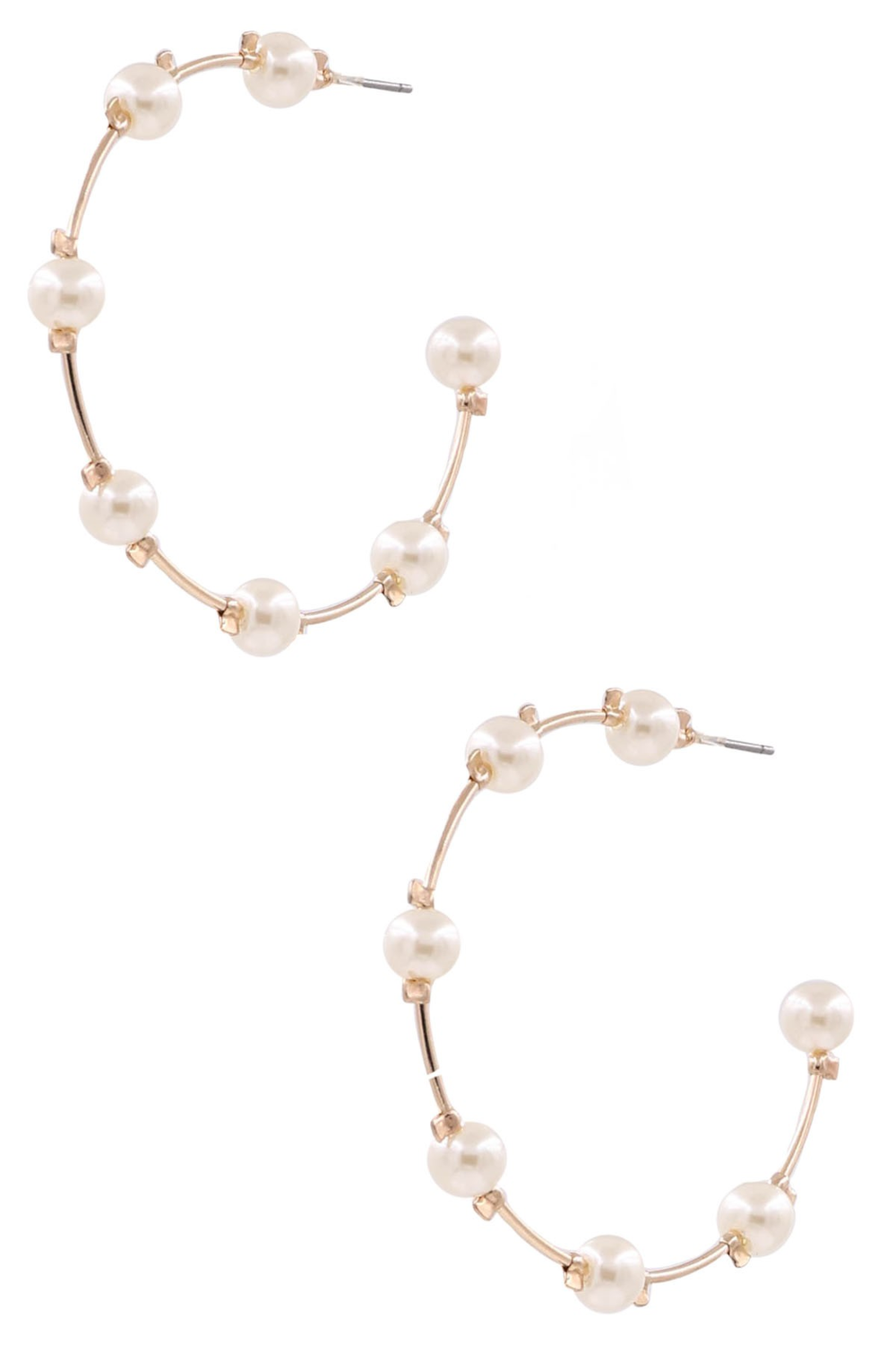 Pearl Hoop Earrings