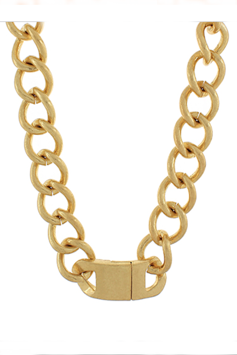 Chunky Chain Necklace-Gold