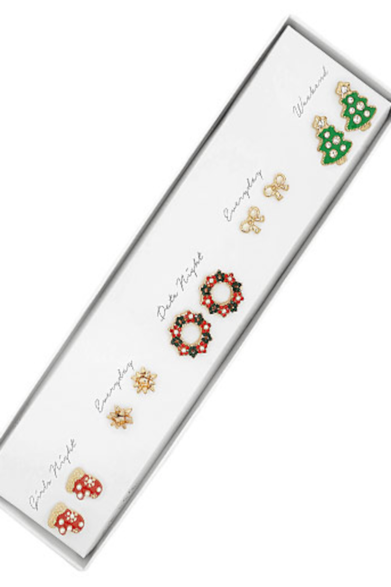 Christmas Theme Earrings Box Set