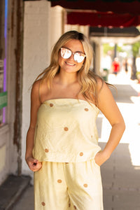 Chic Spotlight Polka Dot Set-Lemon