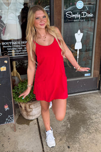 Zenana-Mini Dress With Built In Romper Liner