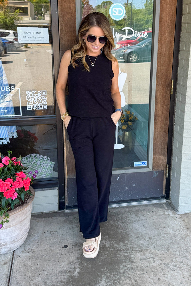 Zenana-Cotton Slub Tank & Pants Set – Simply Dixie Boutique