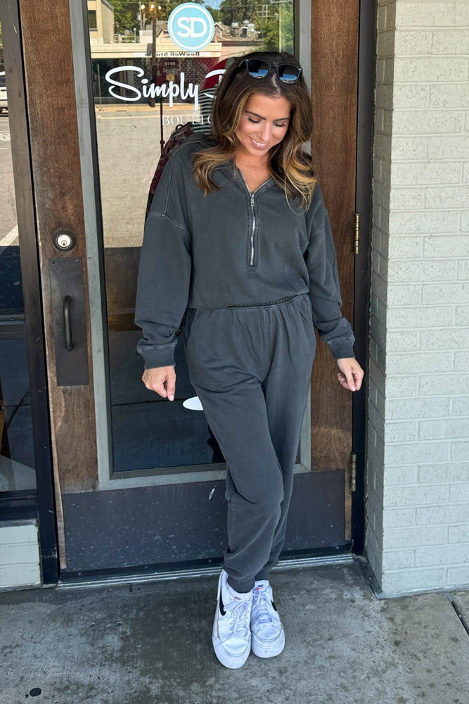 Zenana-French Terry Jumpsuit With Hood – Simply Dixie Boutique