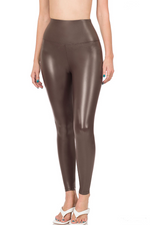 Zenana-High Rise Faux Leather Leggings