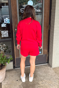 Zenana Scuba Shorts Set Back