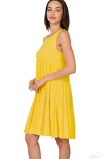SALE-Zenana-Sleeveless Tiered Dress