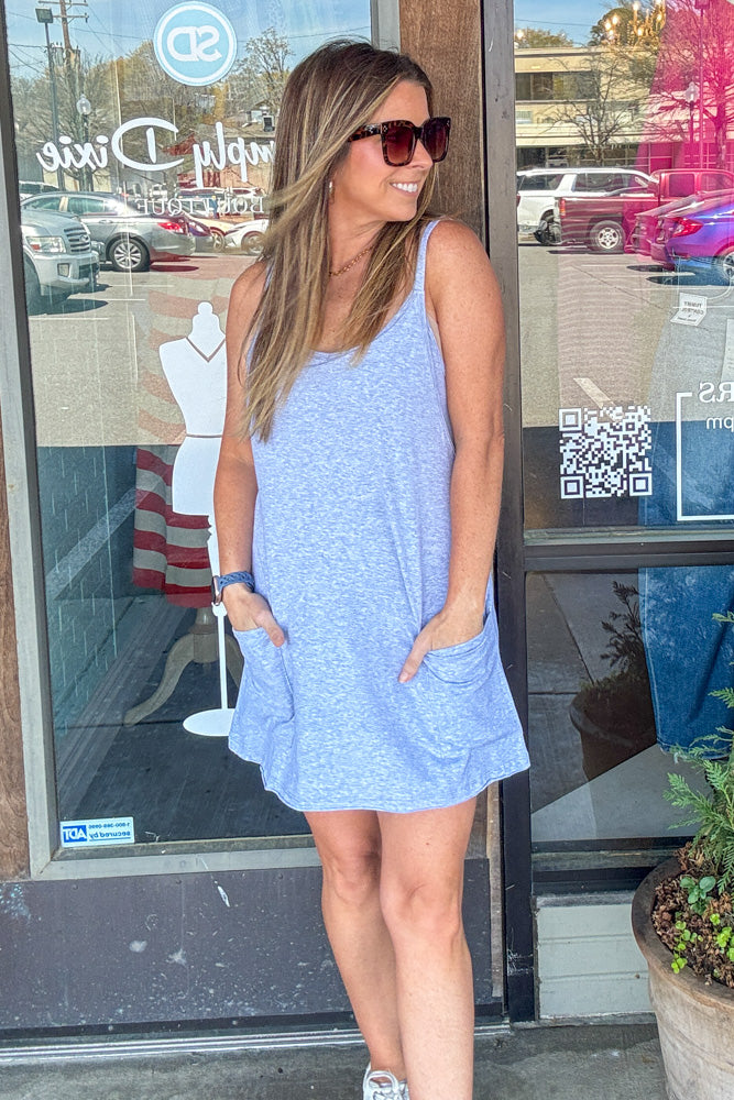Zenana-Mini Dress With Built In Romper Liner Zenana-Mini Dress With Built In Romper Liner