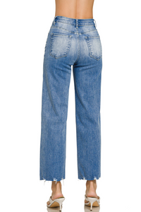 Zenana Cropped Jeans Back