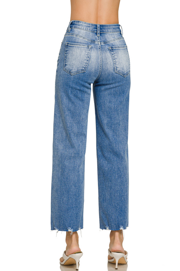 Zenana Cropped Jeans Back