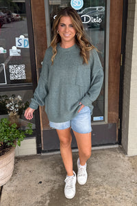 Zenana-Drop Shoulder Oversized Sweater