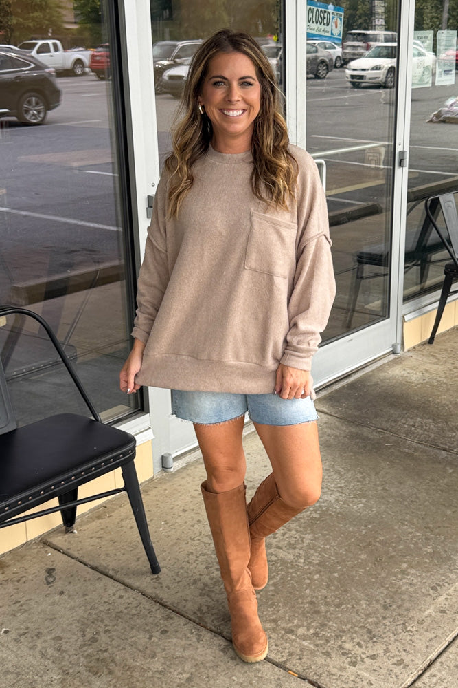 Zenana-Drop Shoulder Oversized Sweater