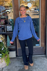 French Terry Pigment Dye and Enzyme Wash Pullover