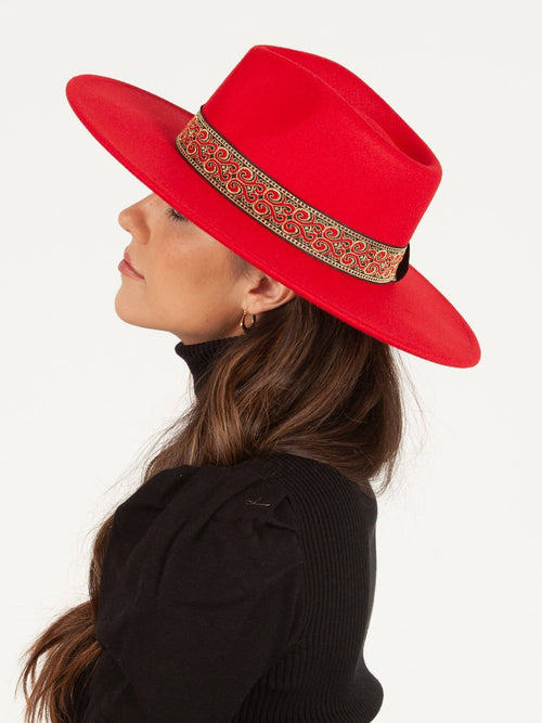 Lucca Couture-Teegan Hat-Red