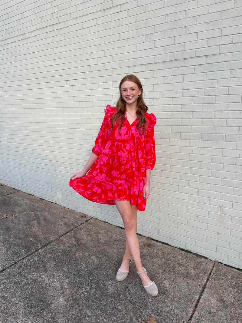 A Love Story For All Dress-Red/Multi