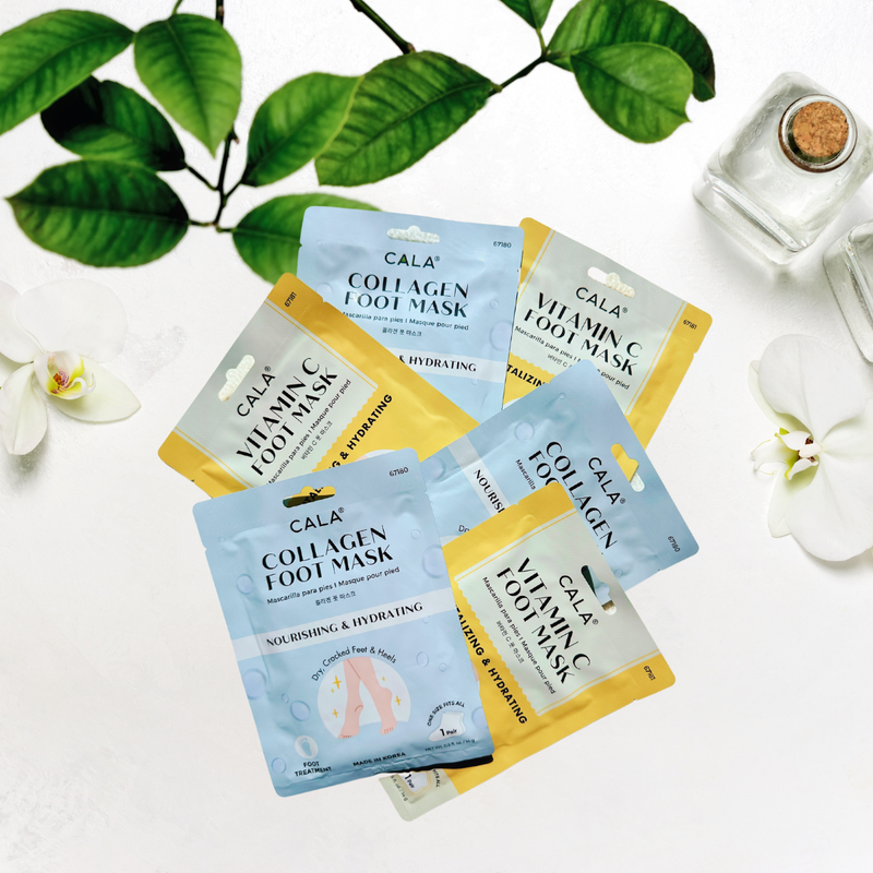 CALA Vitamin C or Collagen Foot Mask Treatment: Collagen