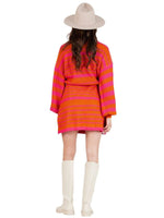 Lucca Couture-KIMMY RETRO SWEATER DRESS-SPICE/PINK