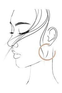 Ball Hoop Earring Trio Set-Gold
