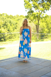 The Estelle Maxi Dress-Blue