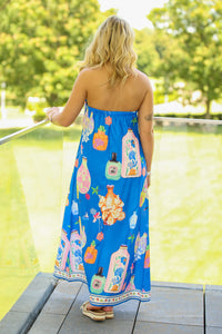 The Estelle Maxi Dress-Blue
