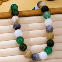 Multicolor Marbled Chunky Bead Statement Necklace