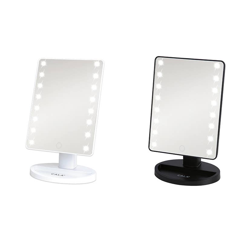 CALA LED Lights Vanity Portable Makeup Mirror: White