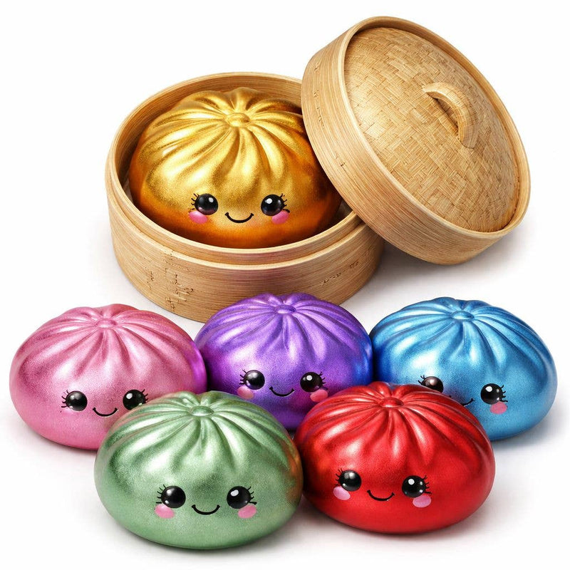 4" Mystery Squishy Dumpling - Metallic Colors