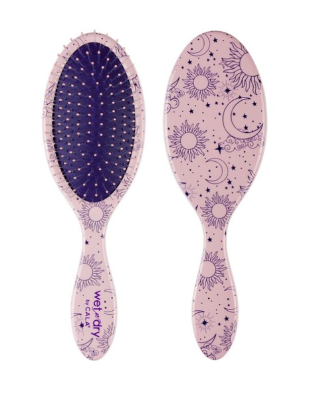 CALA Wet-n-Dry Detangling Hair Brush: Pink Pastel Marble