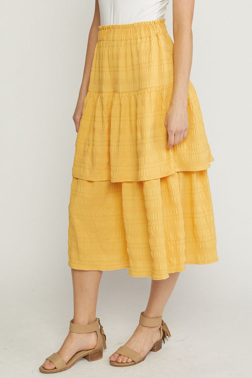 Bright As The Sun Skirt-Yellow