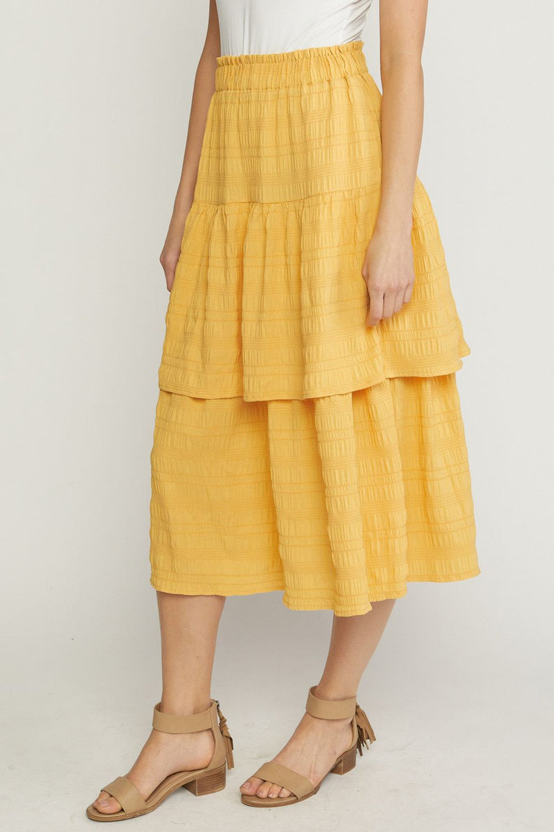 Bright As The Sun Skirt-Yellow