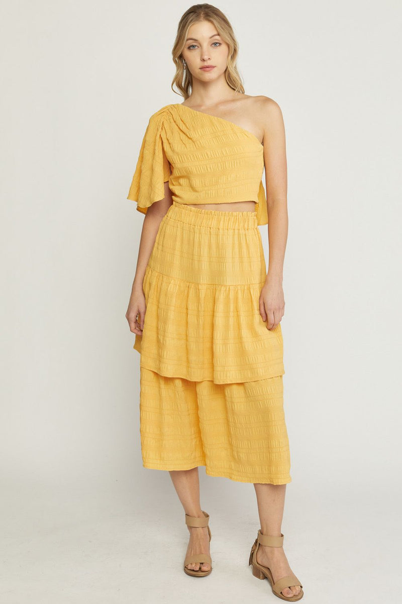 Bright As The Sun Skirt-Yellow