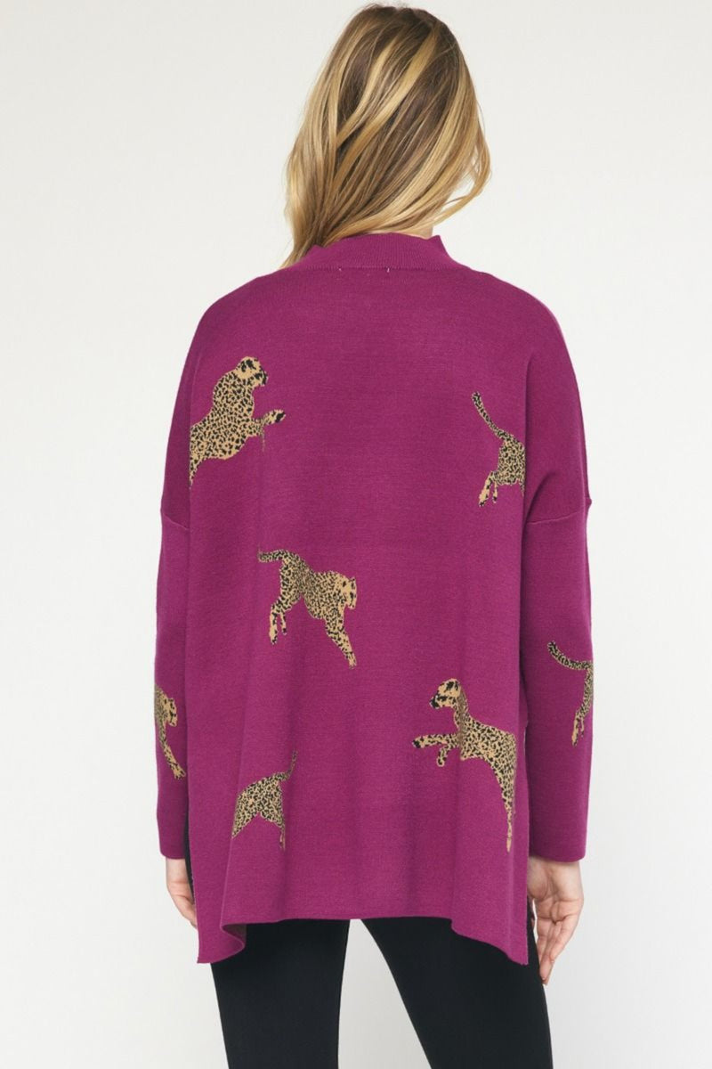 The Mercedes Cheetah Sweater