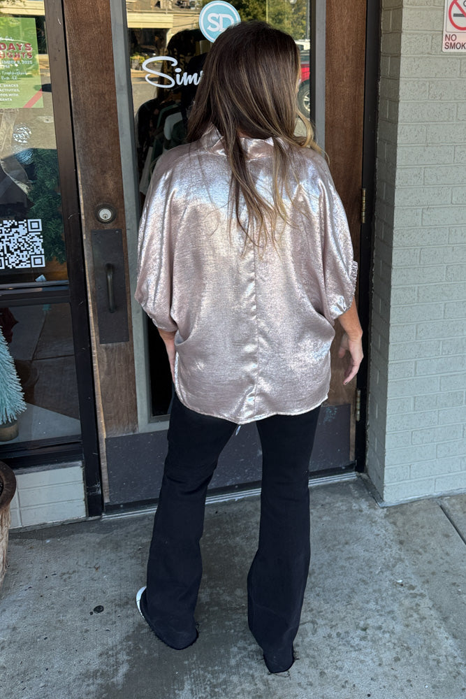 Entro Dolman Sleeve Holiday Top Back