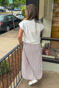 Gingham Layered Dress with Sweater back